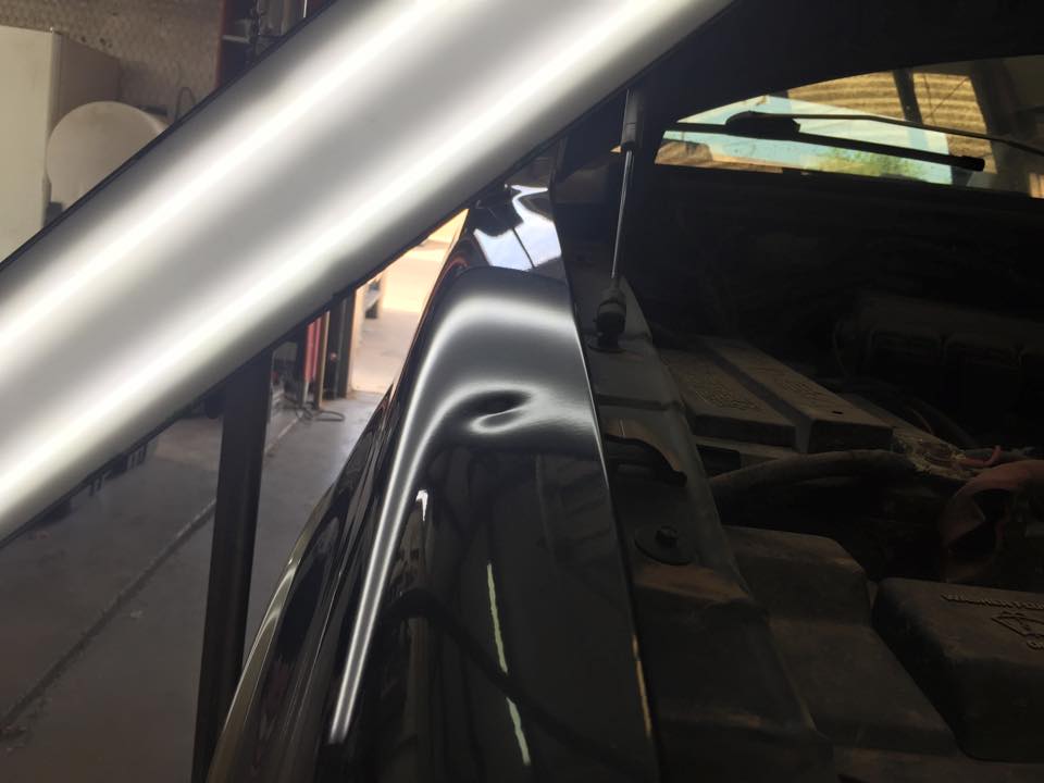 Car Bonnet Ding Before Denting